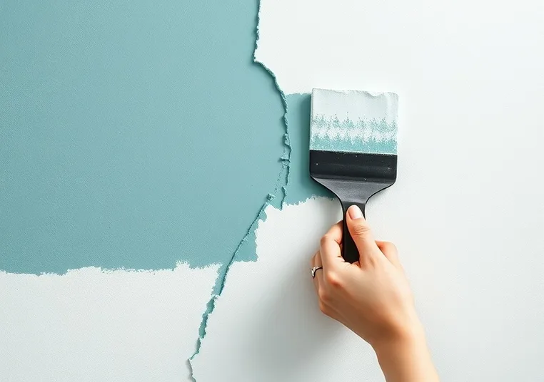 Ponçage et rebouchage des fissures avant mise en peinture